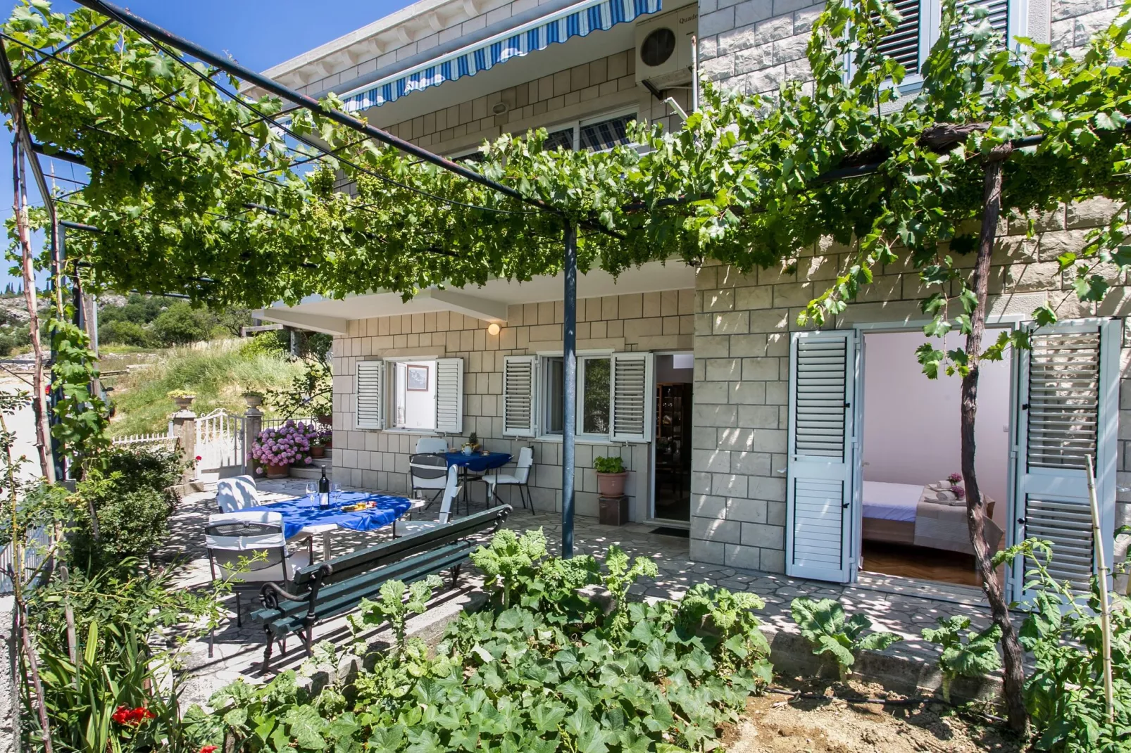 Apartments Olive - Comfort One Bedroom Apartment with Terrace and Sea View - Popolica 50-Outdoor