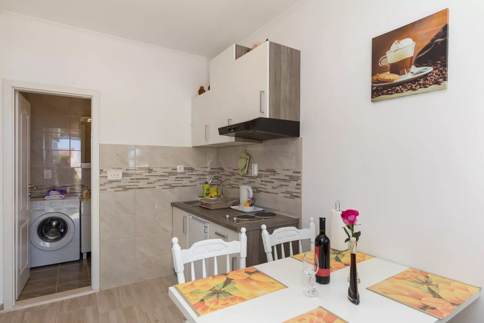 Apartments Olive - One Bedroom Apartment with Terrace and Partial Sea View - Popolica 50-Kitchen