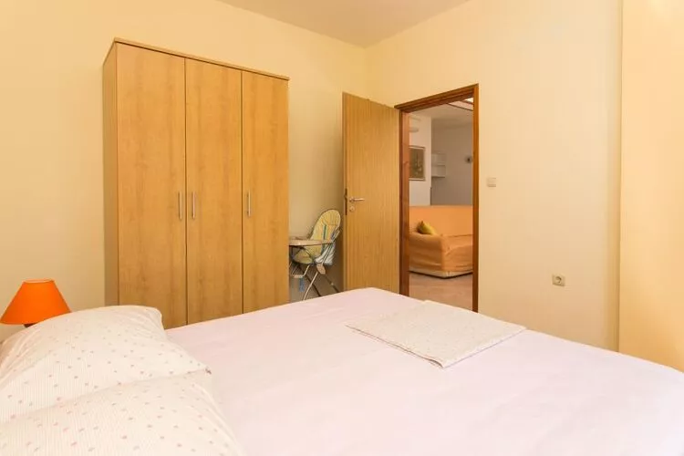 Apartments Marina - One Bedroom Apartment with Balcony and Sea View-Bedroom