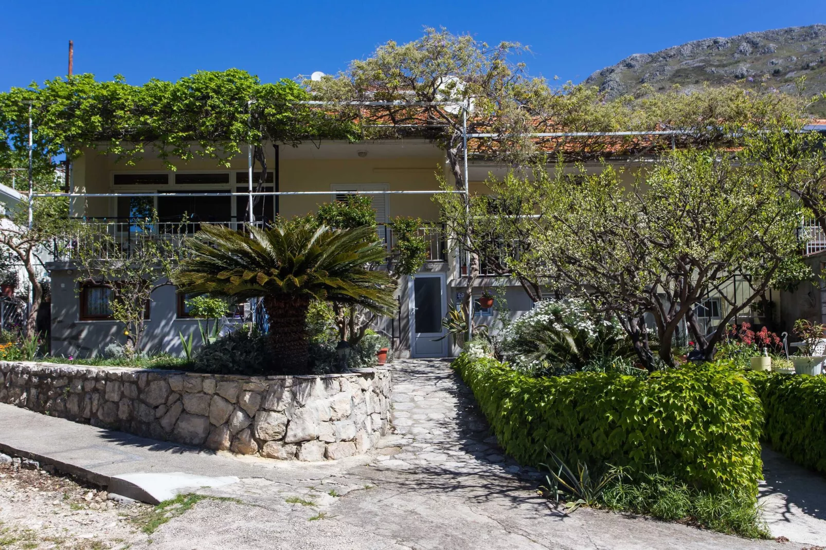 Apartments Djurkovic - One-Bedroom Apartment with Shared Terrace and Sea View-Außenbereich