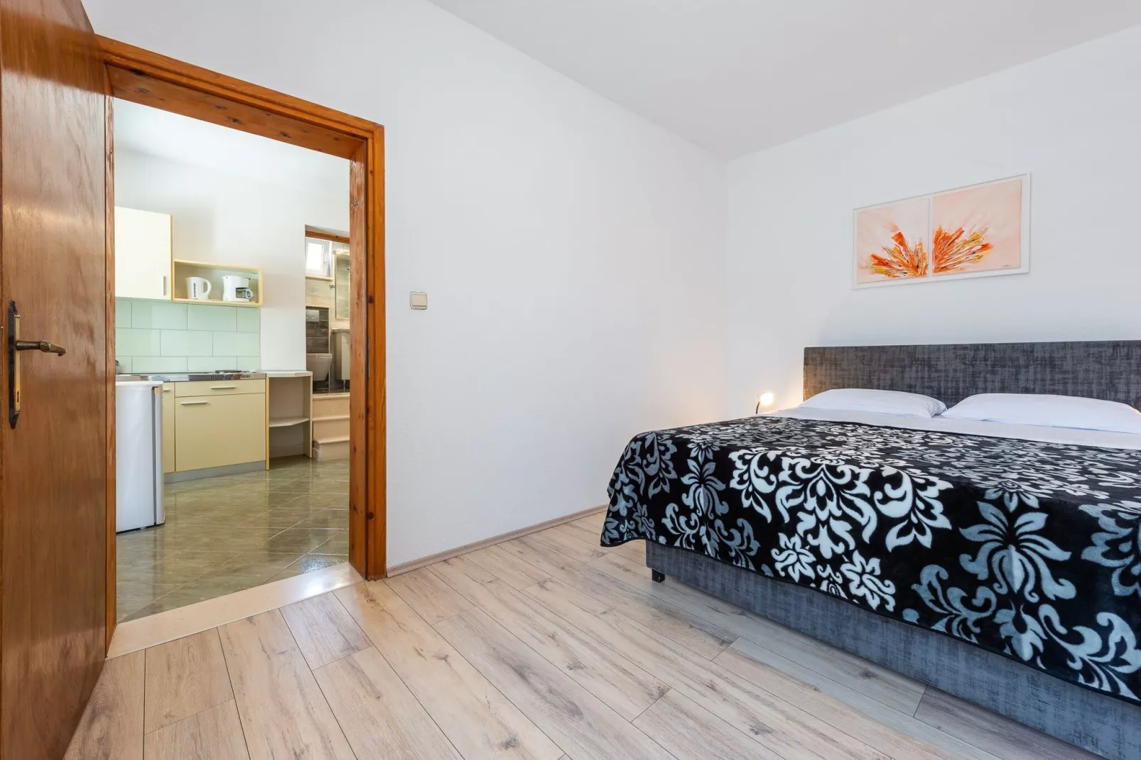 Apartments Lucija - One Bedroom Apartment with Terrace-Bedroom