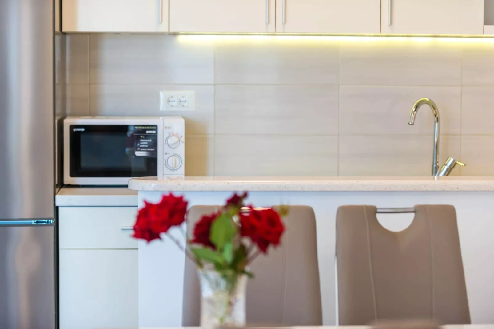 Apartments Lucija - Two Bedroom Apartment with Balcony and Sea View-Kitchen