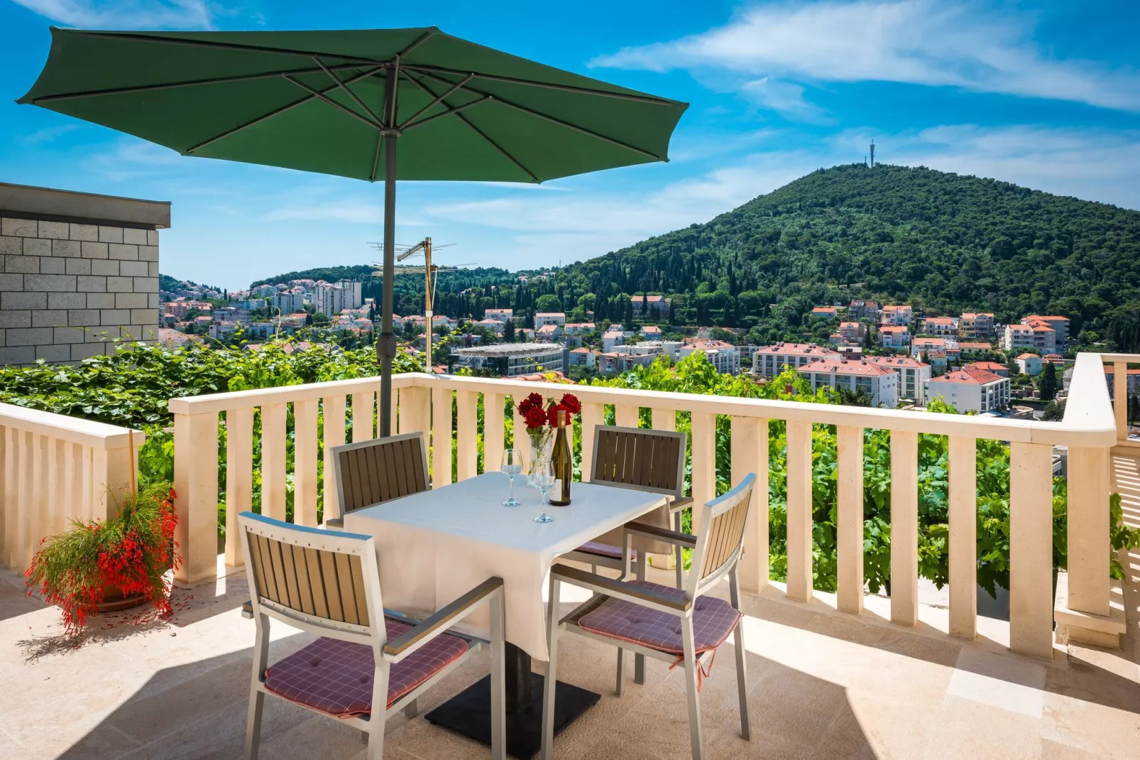 Apartments Lucija - Two Bedroom Apartment with Balcony and Sea View-Terrace