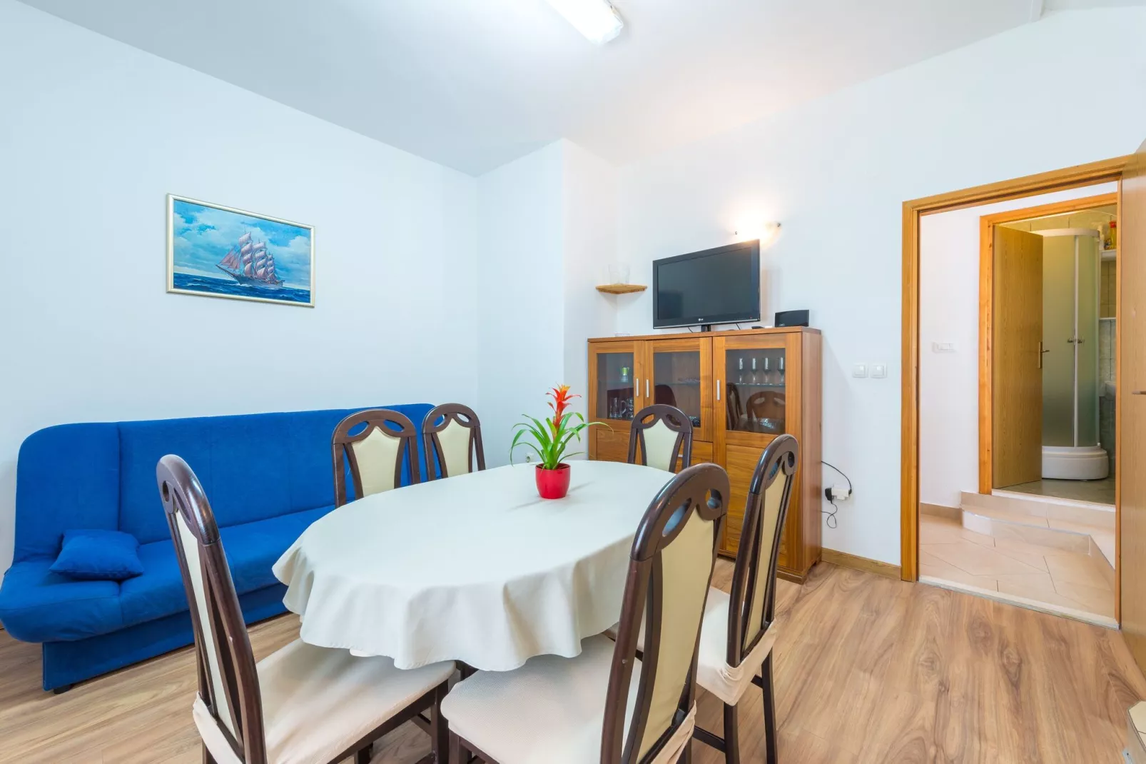 Apartments Lucija - Three Bedroom Apartment with Terrace and Sea View-Dining room