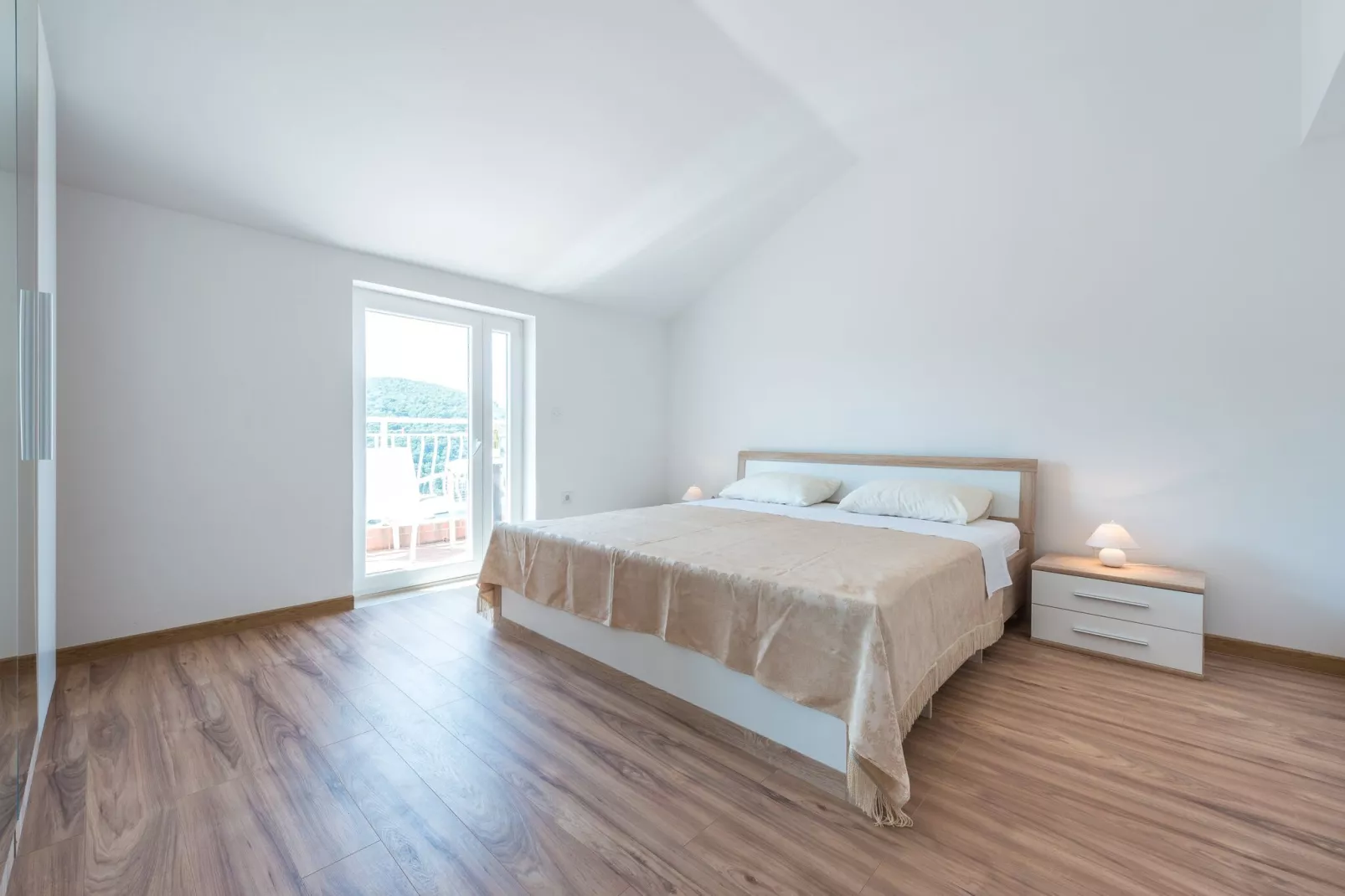 Apartments Lucija - Three Bedroom Apartment with Terrace and Sea View-Bedroom