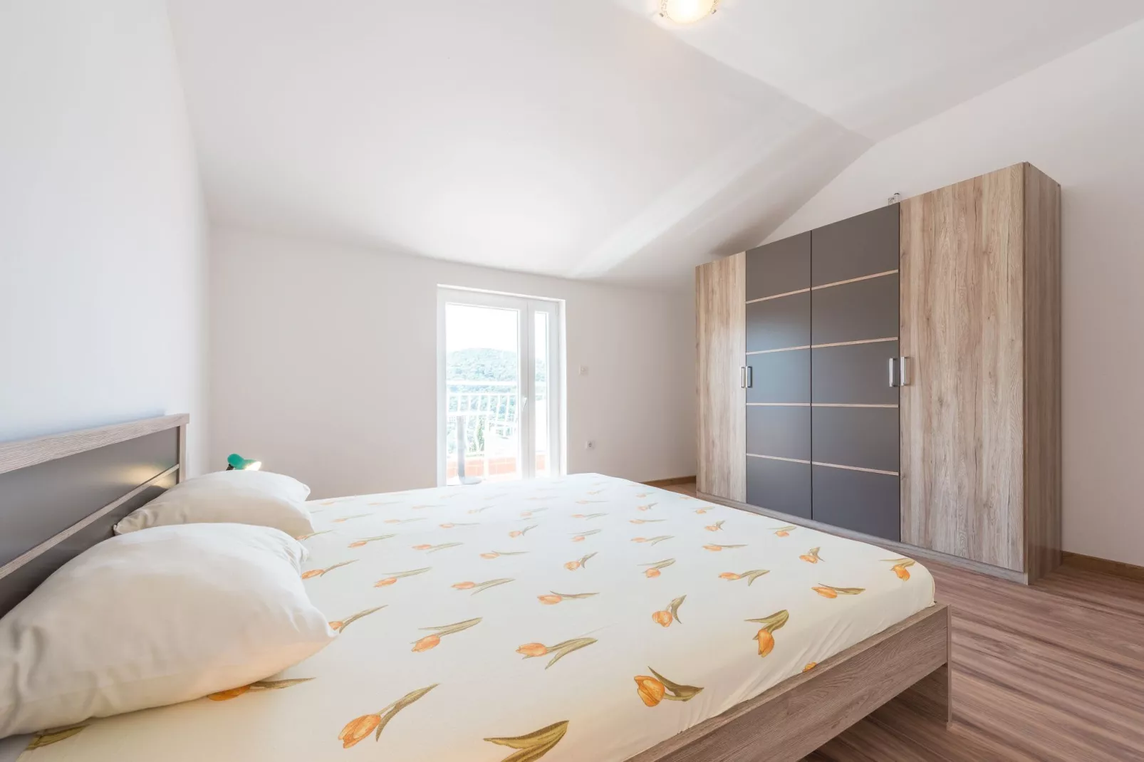 Apartments Lucija - Three Bedroom Apartment with Terrace and Sea View-Bedroom