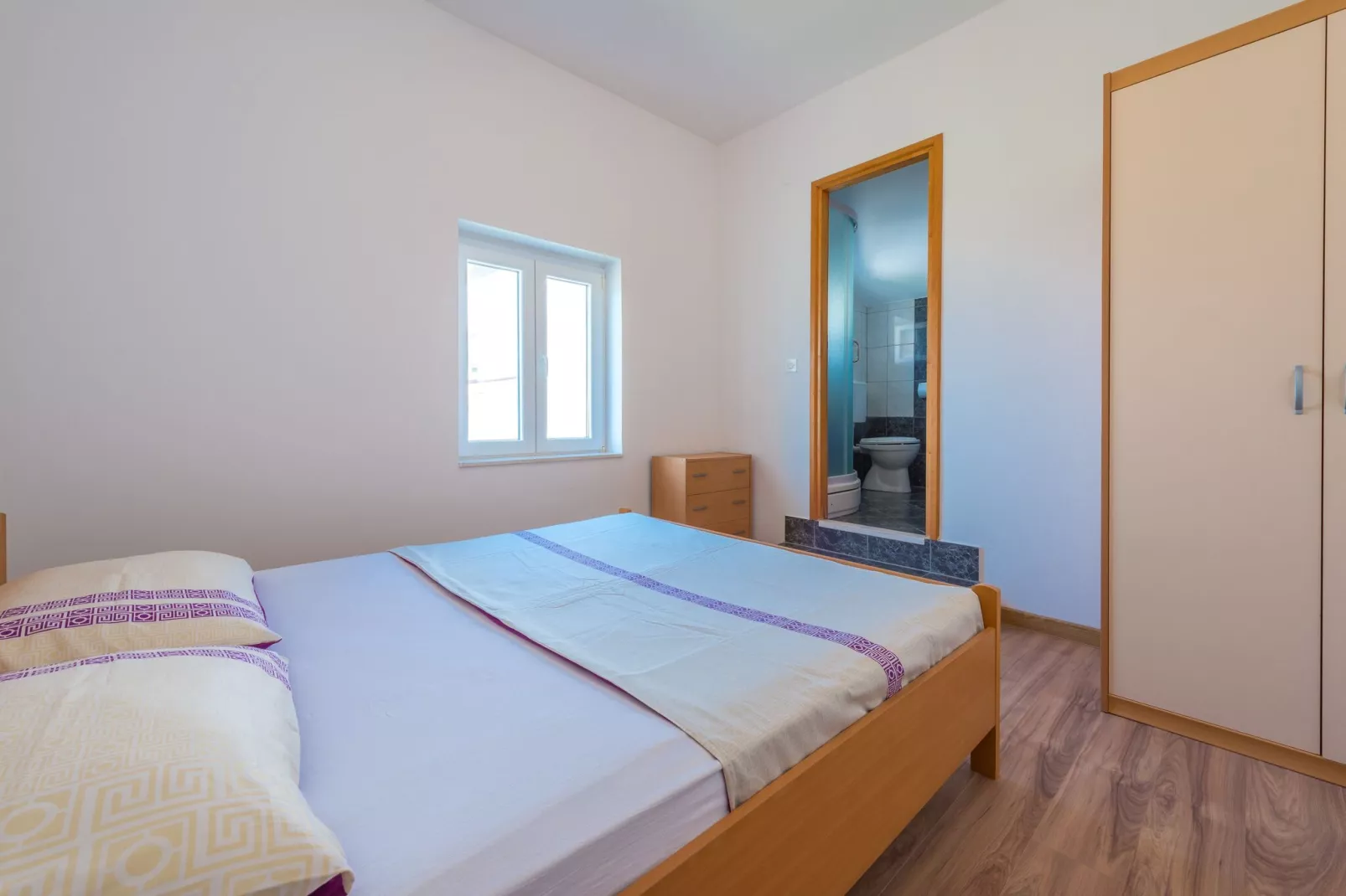 Apartments Lucija - Three Bedroom Apartment with Terrace and Sea View-Bedroom
