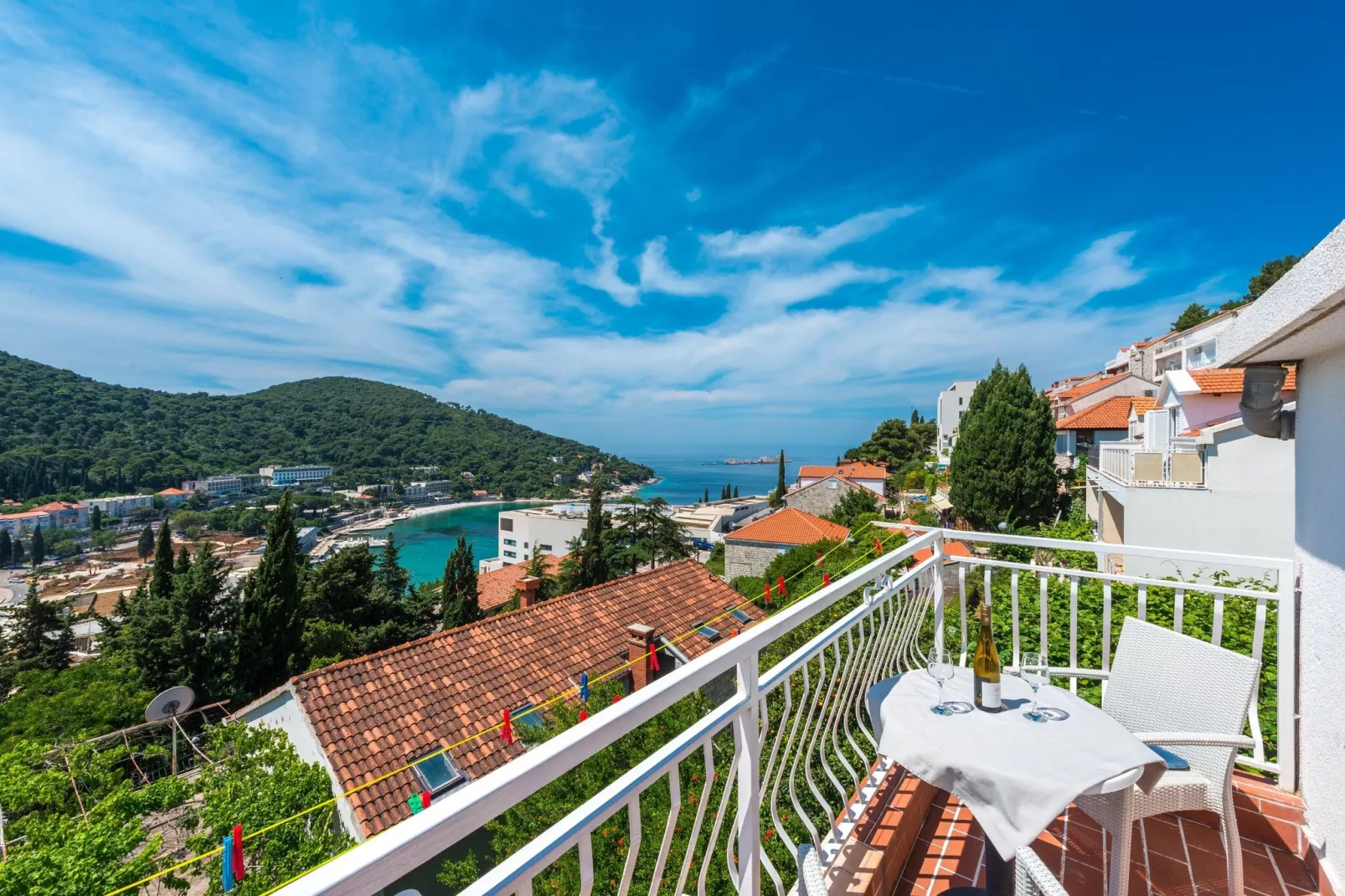 Apartments Lucija - Three Bedroom Apartment with Terrace and Sea View-Terrace balcony
