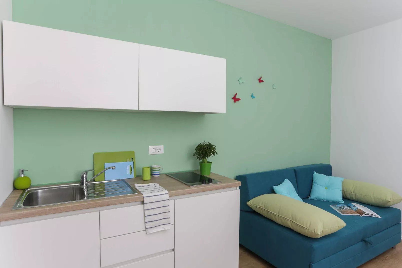 Apartments Villa Karmen - One-Bedroom Apartment with Terrace (Olive)-Kitchen