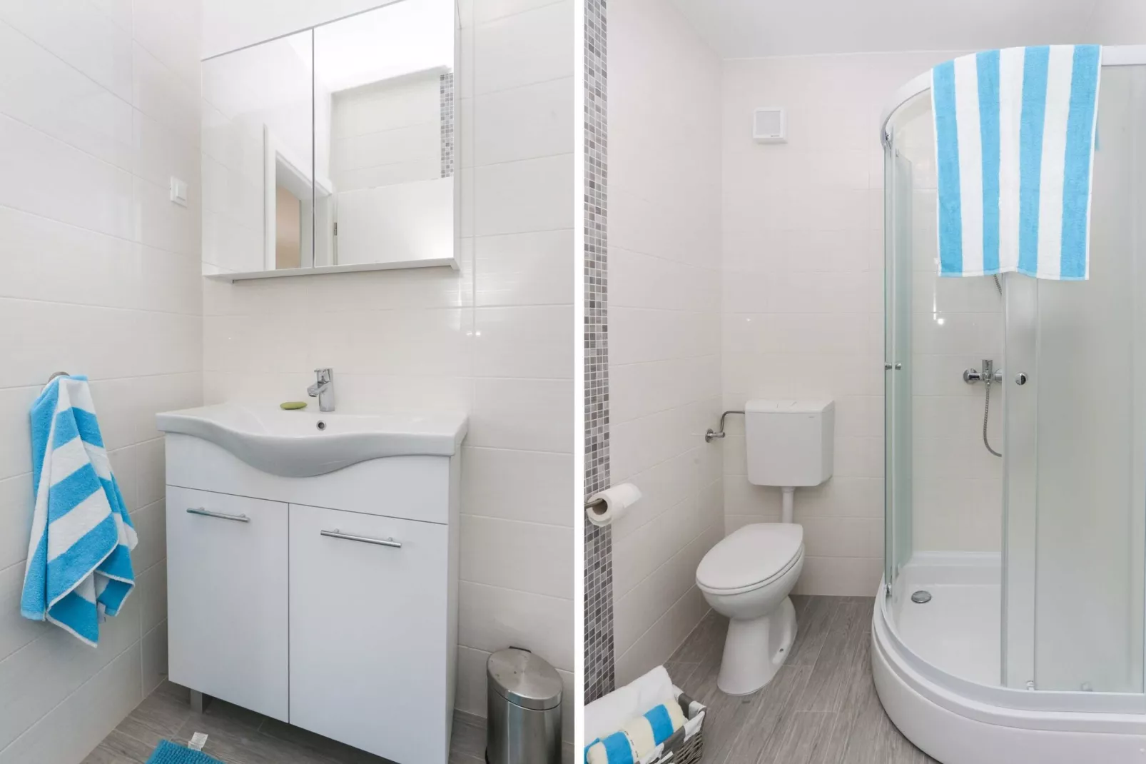 Apartments Villa Karmen - Two-Bedroom Apartment with Balcony and Sea View (Luči)-Bathroom