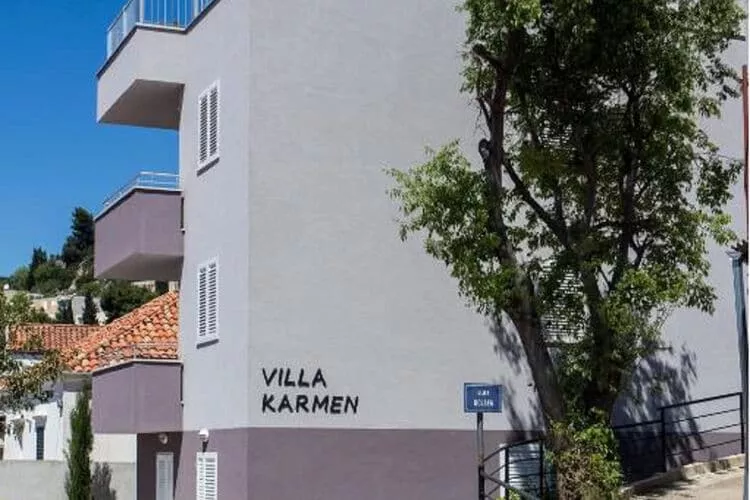 Apartments Villa Karmen - Two-Bedroom Apartment with Balcony and Sea View (Luči)-Outdoor