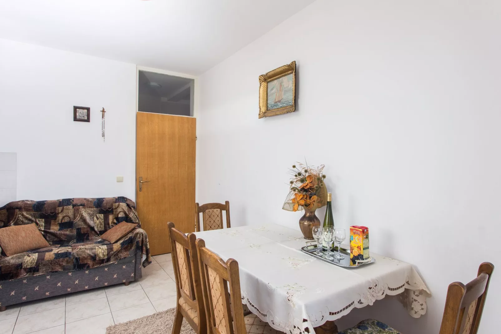 Apartment Marisol - One Bedroom Apartment with Balcony and Sea View-Salle à manger