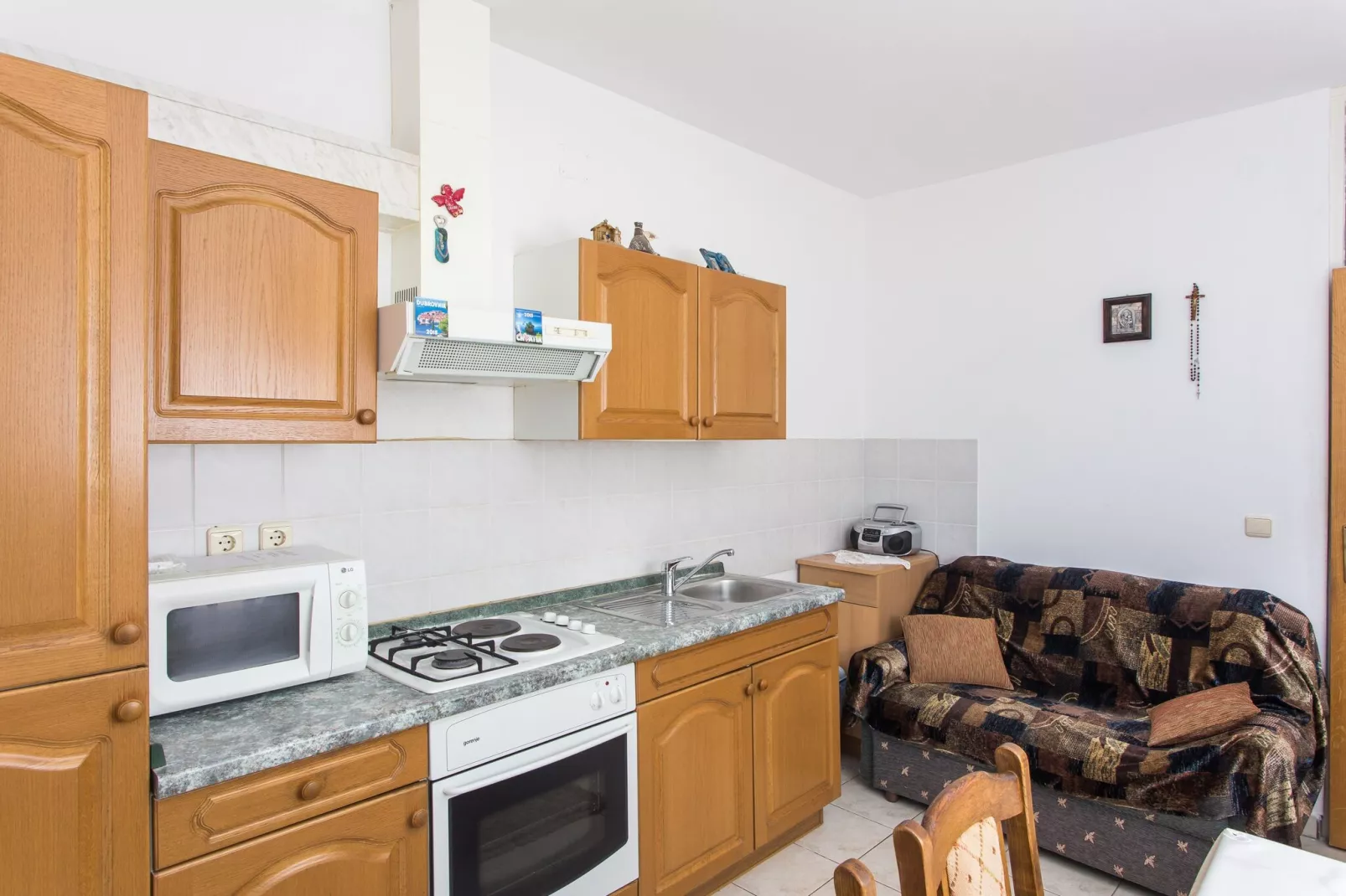 Apartment Marisol - One Bedroom Apartment with Balcony and Sea View-Cuisine