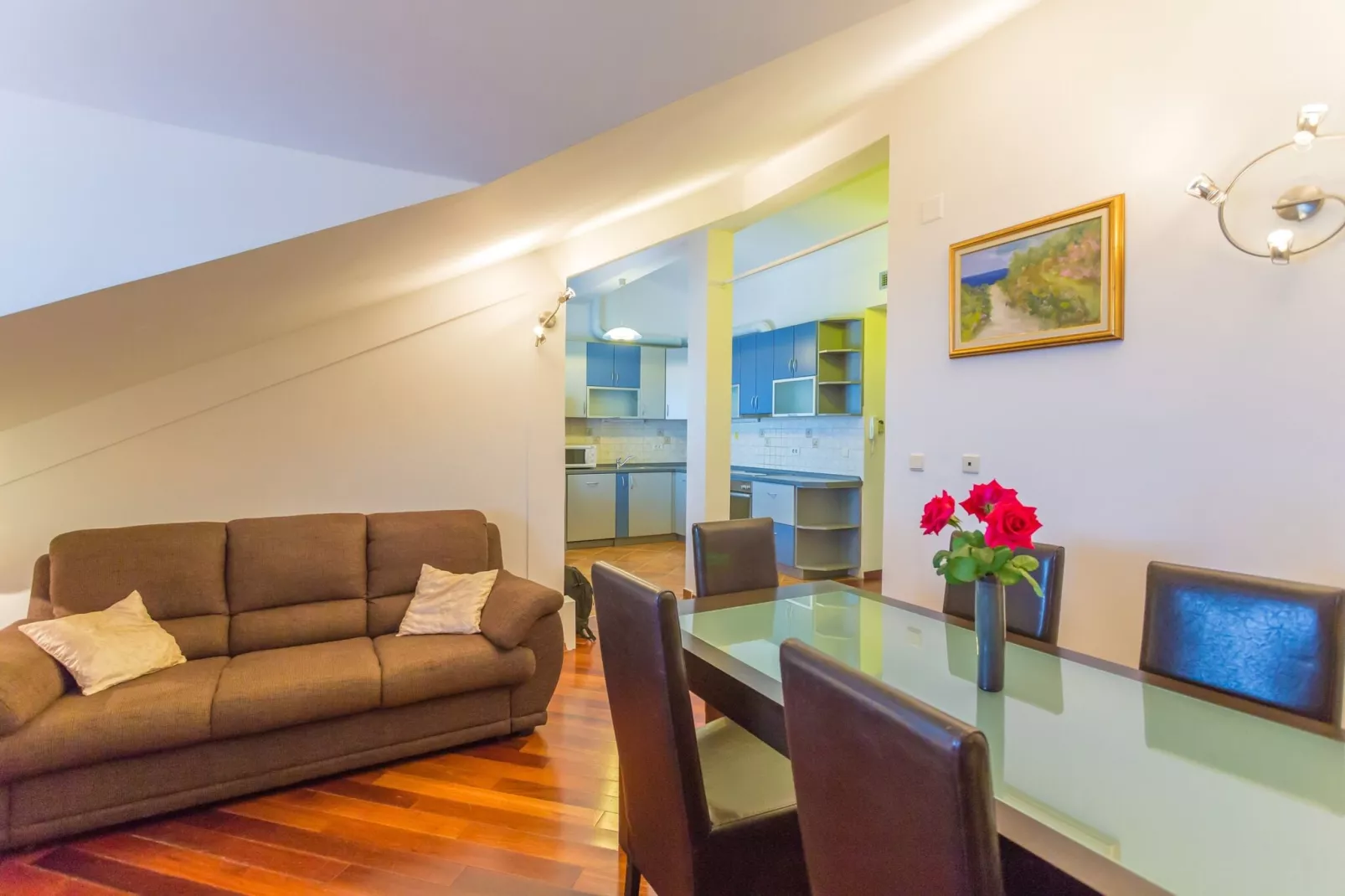 Apartment Sun & Sky - Two Bedroom Apartment with Balcony and Sea View-Wohnzimmer