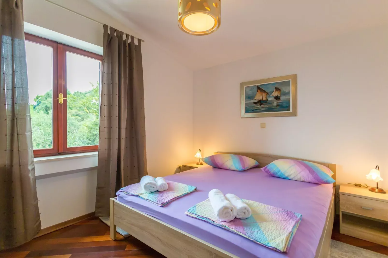 Apartment Sun & Sky - Two Bedroom Apartment with Balcony and Sea View-Schlafzimmer