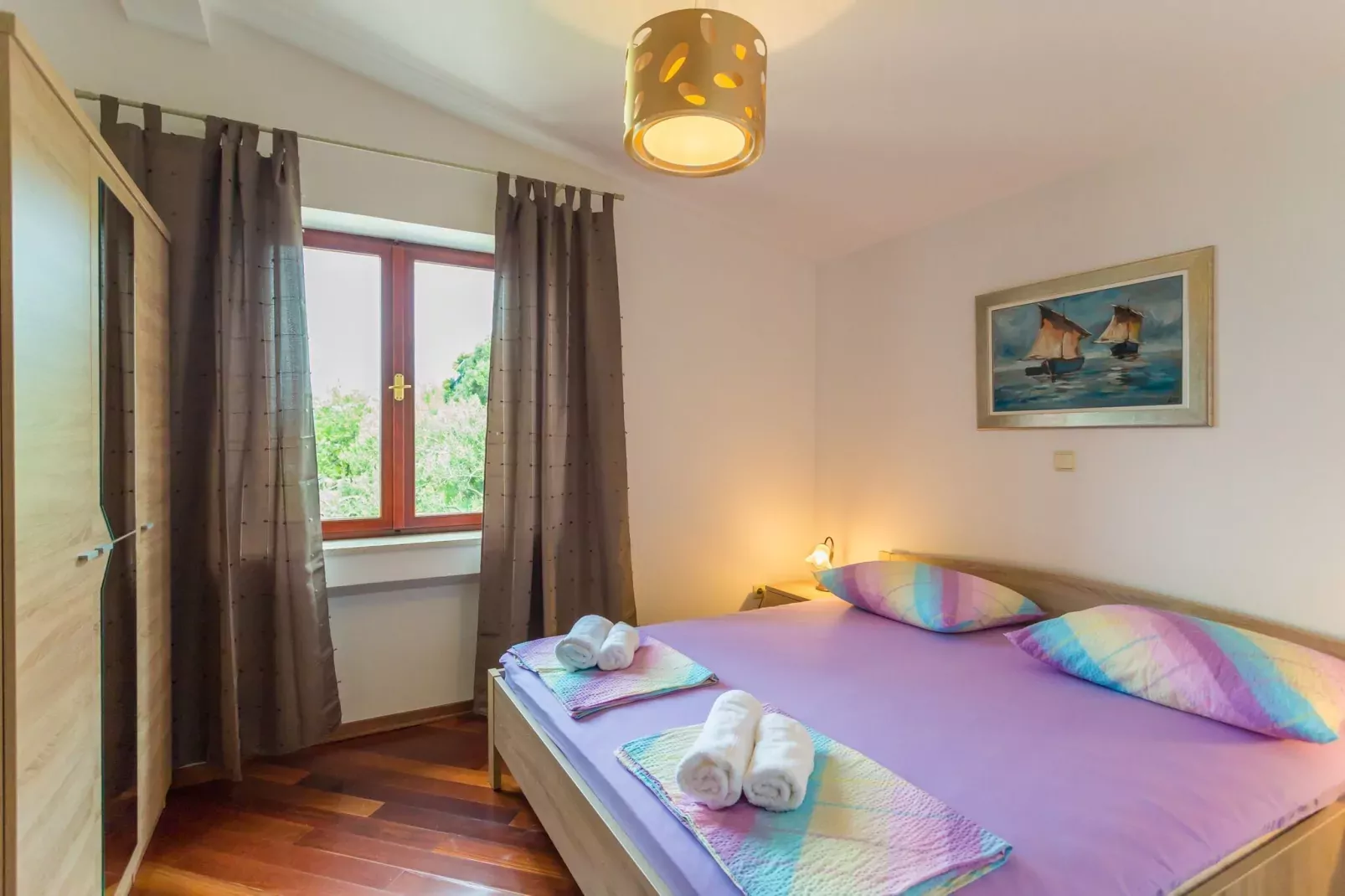 Apartment Sun & Sky - Two Bedroom Apartment with Balcony and Sea View-Schlafzimmer
