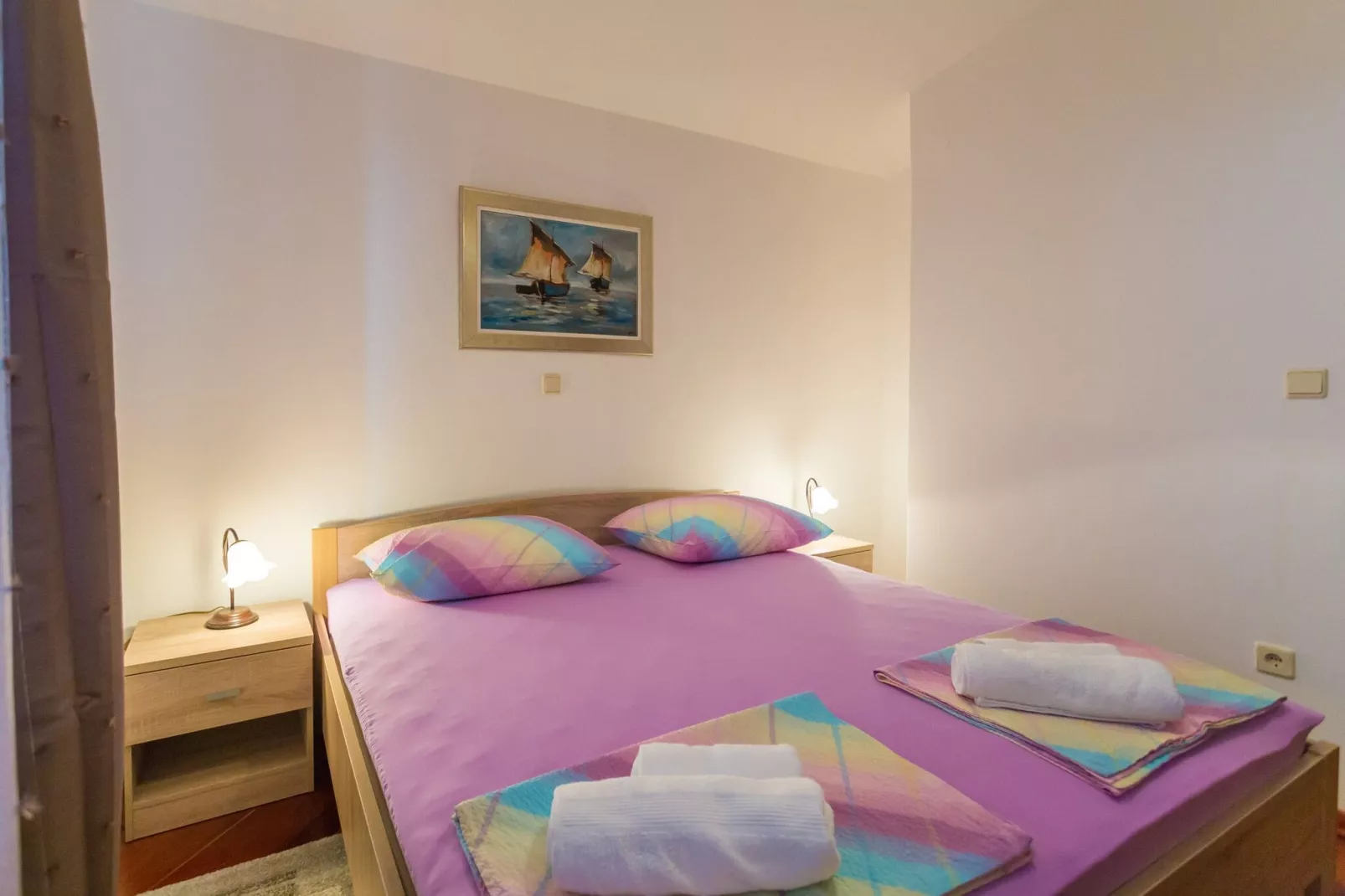 Apartment Sun & Sky - Two Bedroom Apartment with Balcony and Sea View-Schlafzimmer