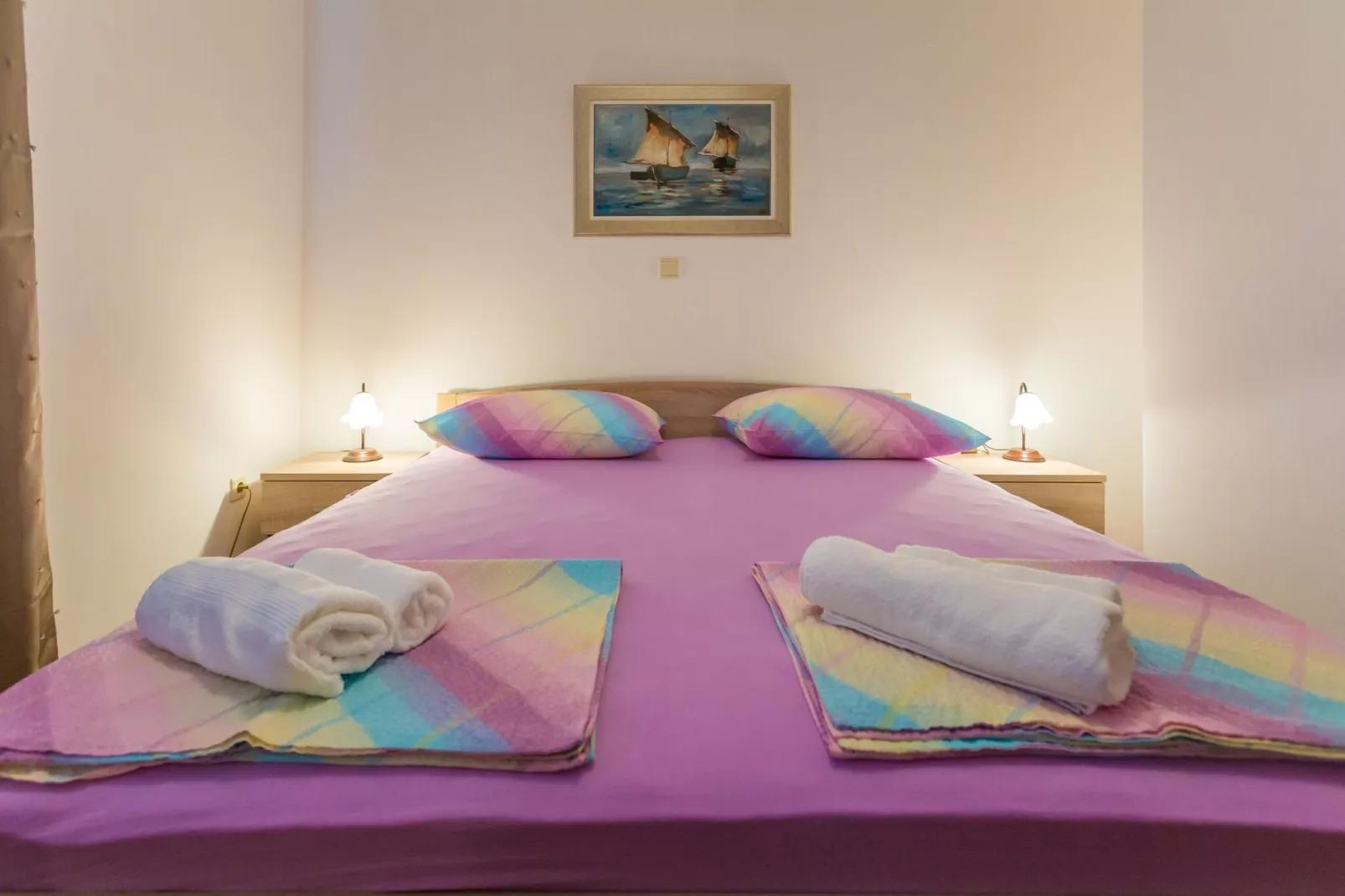 Apartment Sun & Sky - Two Bedroom Apartment with Balcony and Sea View-Schlafzimmer
