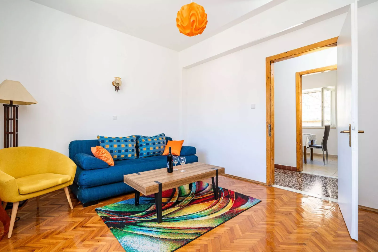 Apartments Sisic - Two Bedroom Apartment with Terrace-Living room