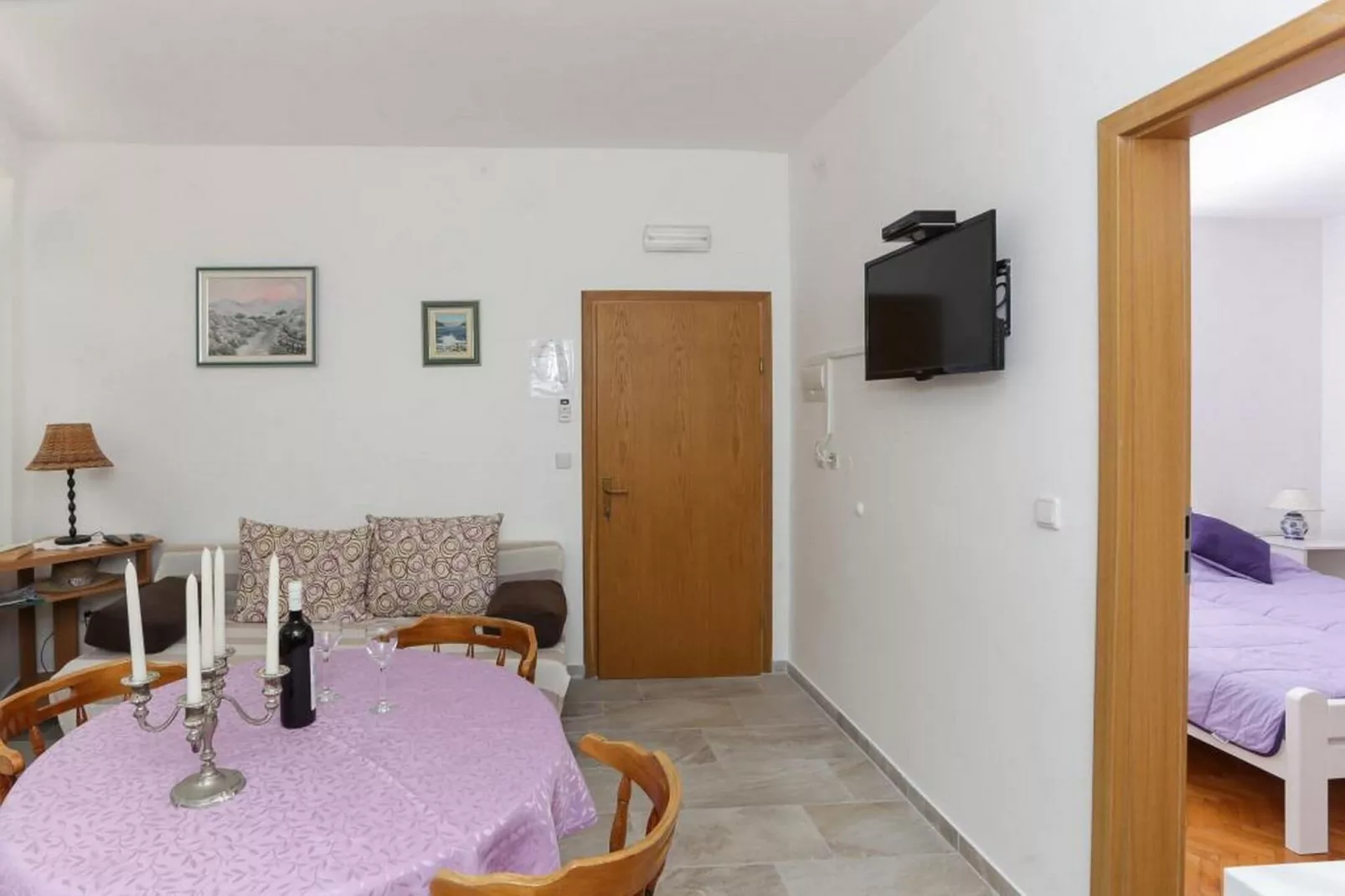 Apartments Sisic - One Bedroom Apartment with Terrace-Bedroom