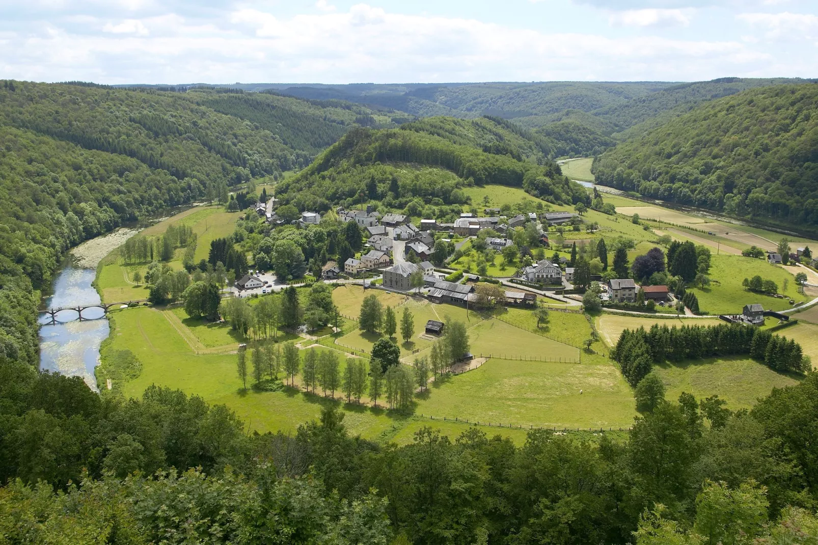 Moulin Nawès-Gebiete Sommer 20 km