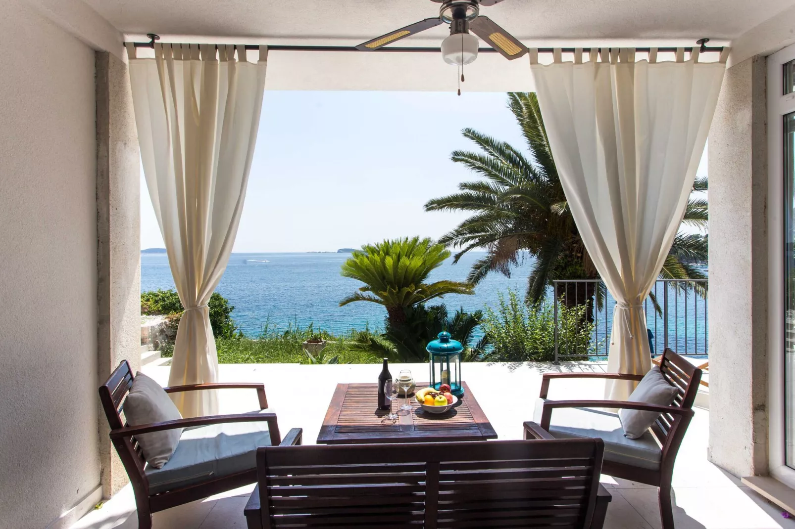 Villa Mirjana - One Bedroom Apartment with Terrace and Sea View (Palma)-Terrasse