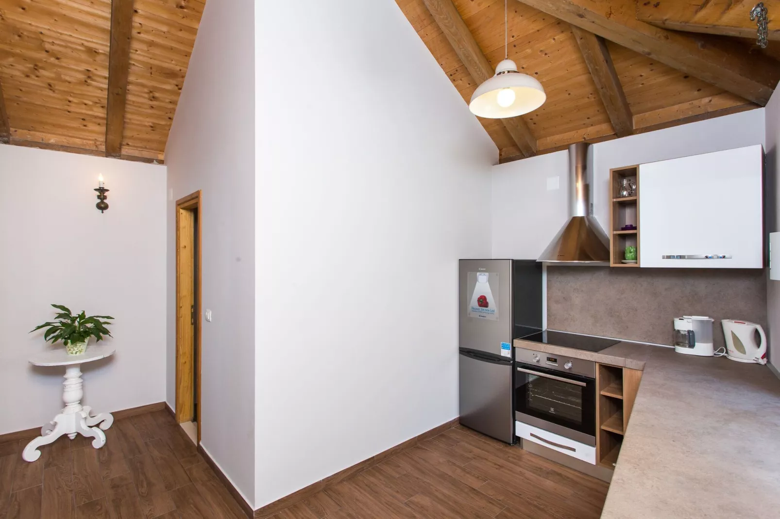 Villa Mirjana - One Bedroom Apartment with Terrace and Sea View (Naranča)-Kitchen