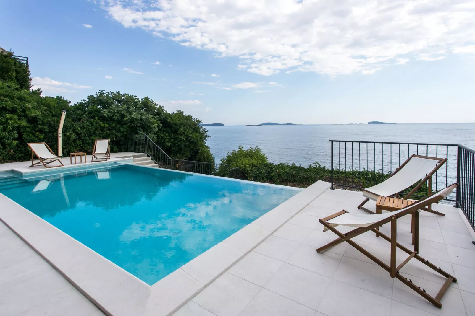 Villa Mirjana - Studio Apartment with Terrace and Sea View (Bogumila)-Pool