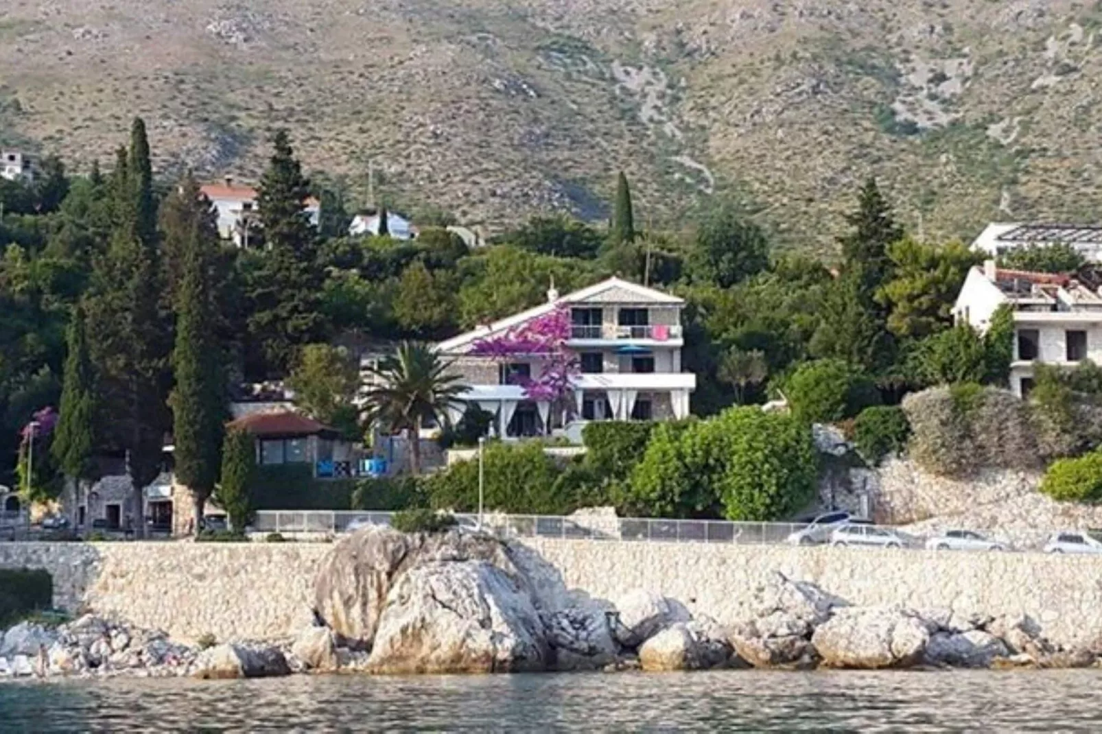 Villa Mirjana - One Bedroom Apartment with Terrace and Side Sea View (Taverna)-Extérieur