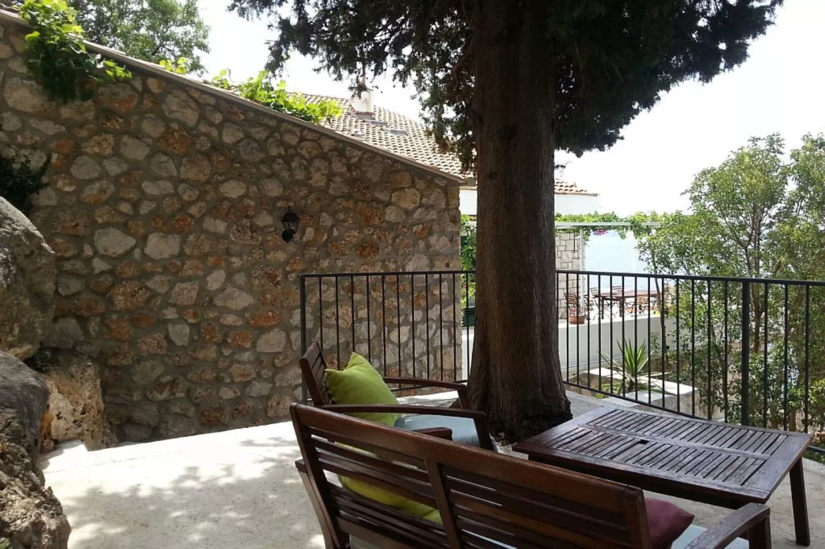 Villa Mirjana - One Bedroom Apartment with Terrace and Side Sea View (Taverna)-Terrasse