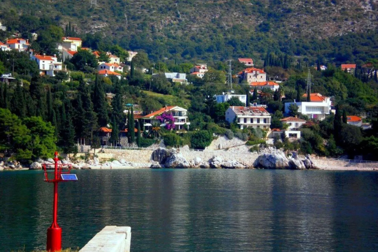 Villa Mirjana - One Bedroom Apartment with Terrace and Side Sea View (Taverna)-Vue
