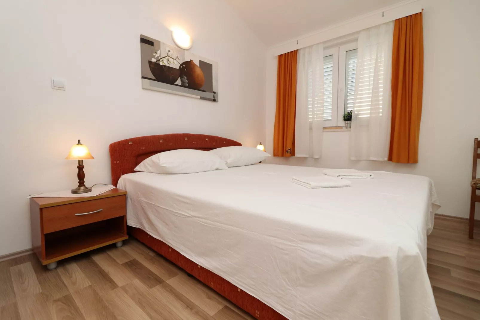 Apartments Sergej-Standard Studio apartment with Terrace and Sea View ( Nataša )-Bedroom