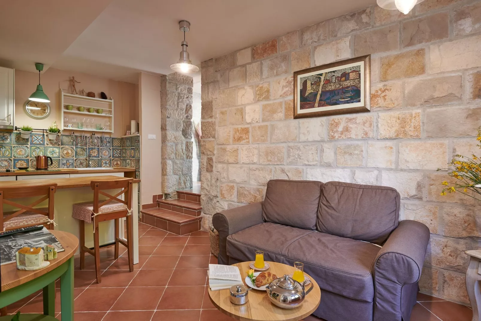Apartment Borna - One-Bedroom Apartment with Terrace-Indoor
