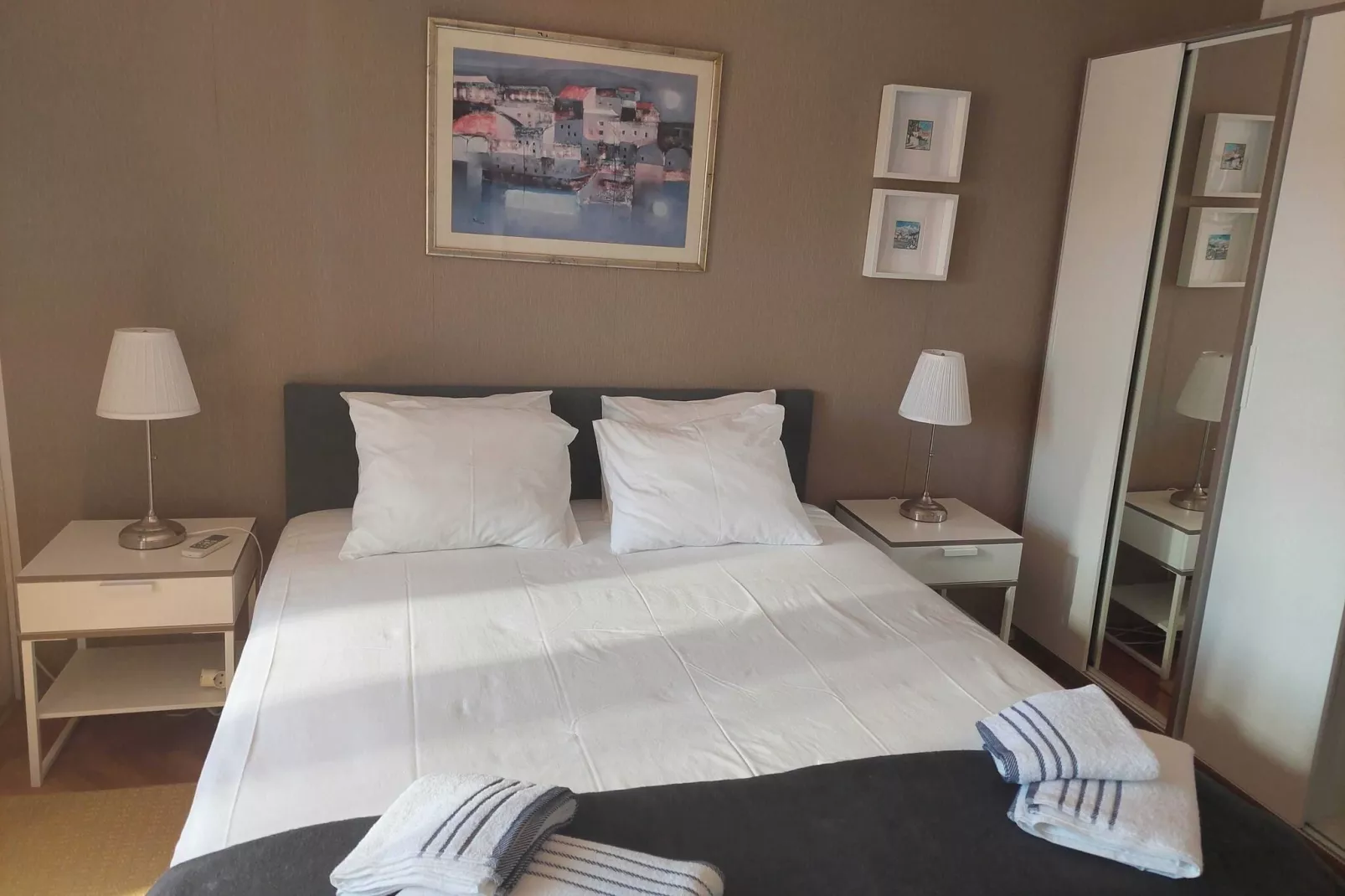 Apartment Saul Cavtat  - One Bedroom Apartment with Terrace and Sea View-Bedroom