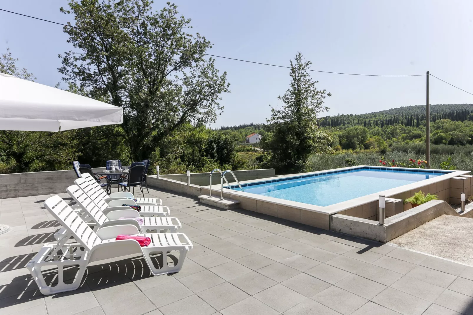 Apartments Villa Harmonia - One-Bedroom Apartment with Patio and Shared Pool-Terrace