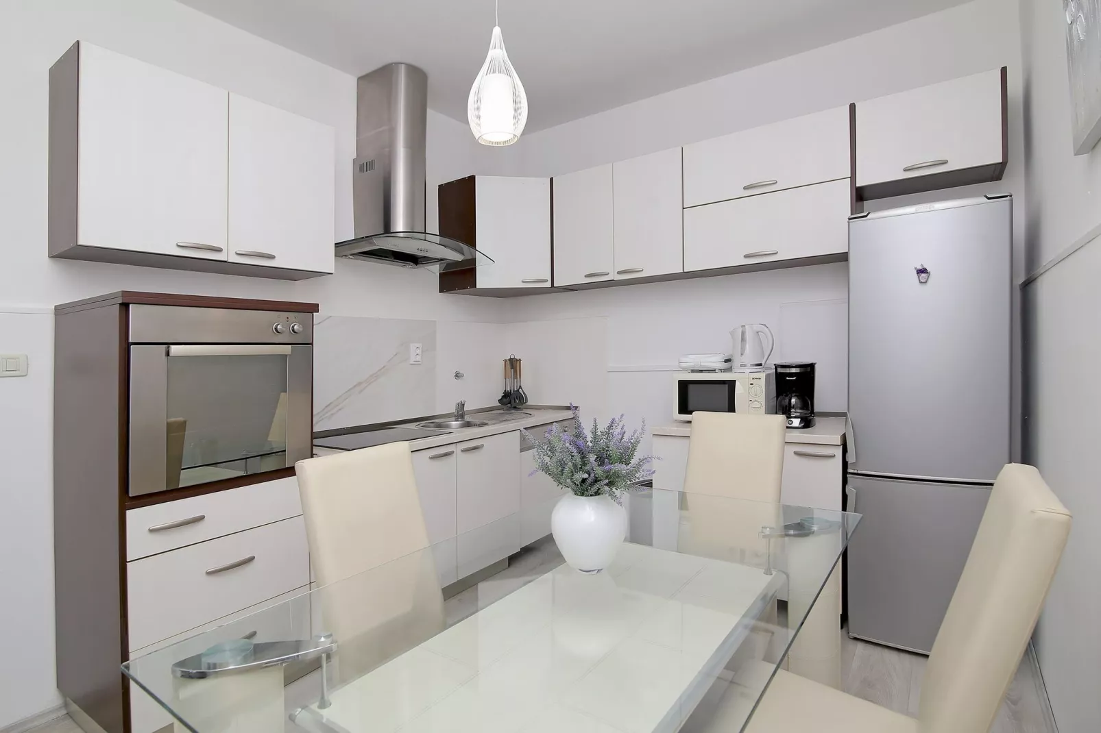 Apartments Isabora - Two-Bedroom Apartment with Terrace and Partial Sea View (Nea)-Kitchen