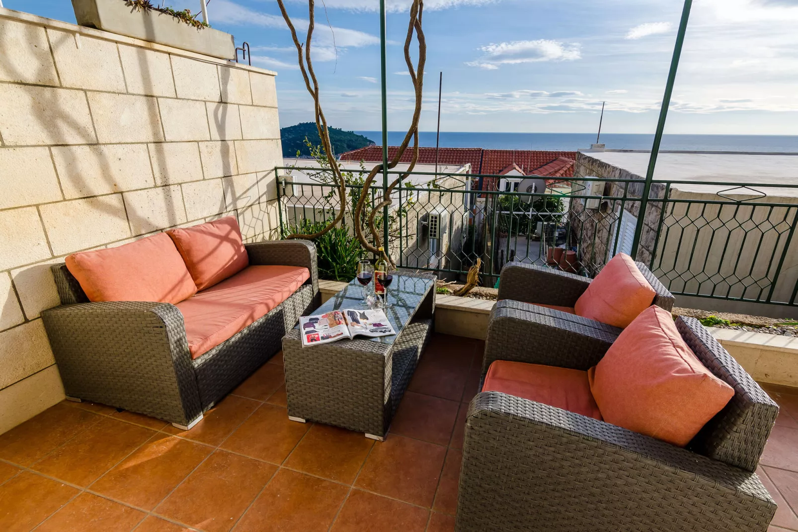 Apartments Isabora - Two-Bedroom Apartment with Terrace and Partial Sea View (Nea)-Terrace