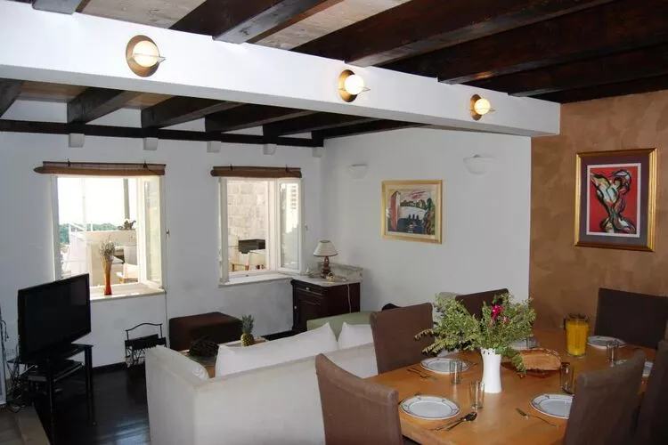 Villa Tony - Five Bedroom Villa with Terrace, Swimming Pool and Sea View-Wohnzimmer