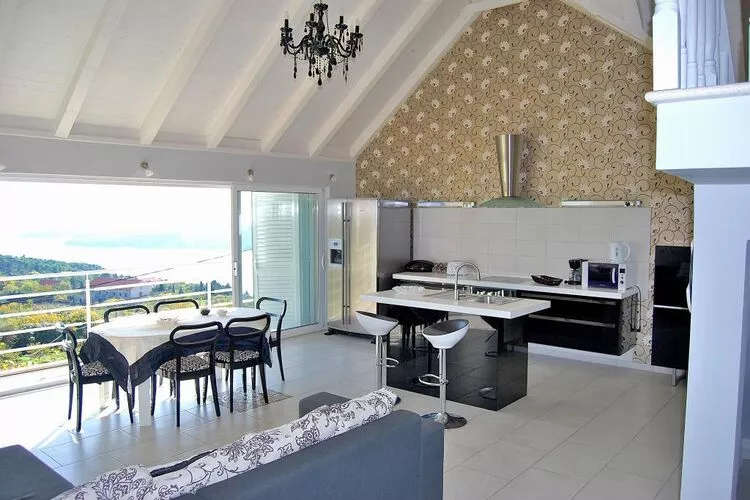 Villa Tony - Five Bedroom Villa with Terrace, Swimming Pool and Sea View-Esszimmer