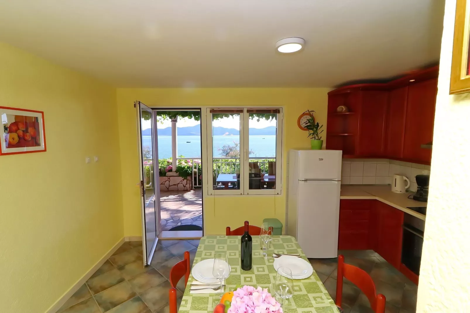 Apartments Stipo - Comfort One Bedroom Apartment with Terrace and Sea View (A1)-Esszimmer