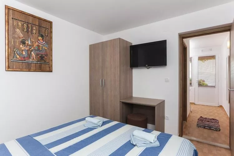Apartments Stipo - One Bedroom Apartment with Terrace and Sea View (A4)-Bedroom