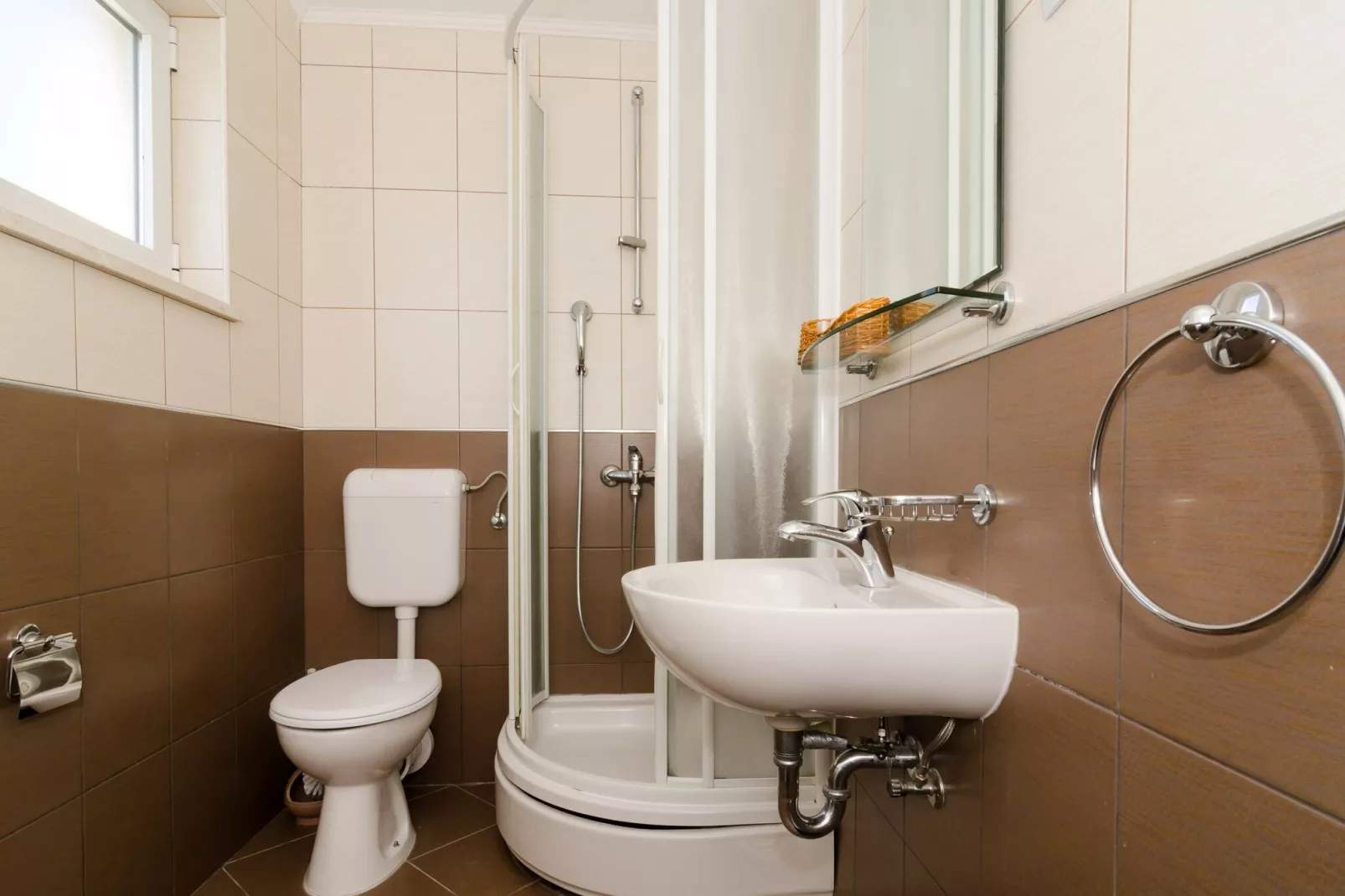 Apartments Senjo - One Bedroom Apartment with Balcony with Sea View (Apartman 1)-Salle de bain