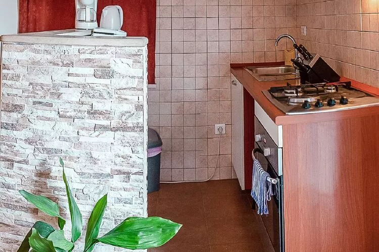 Apartments Senjo - One Bedroom Apartment with Balcony and Side Sea View (Apartman 6)-Cuisine