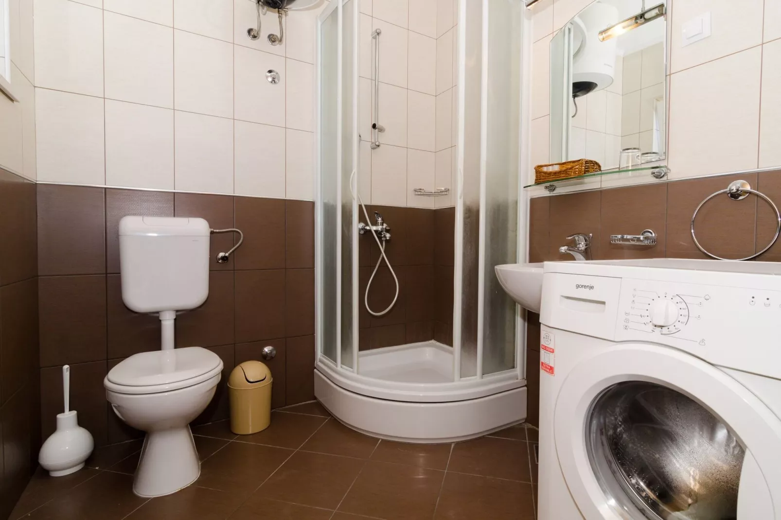 Apartments Senjo - One Bedroom Apartment with Balcony and Side Sea View (Apartman 6)-Salle de bain