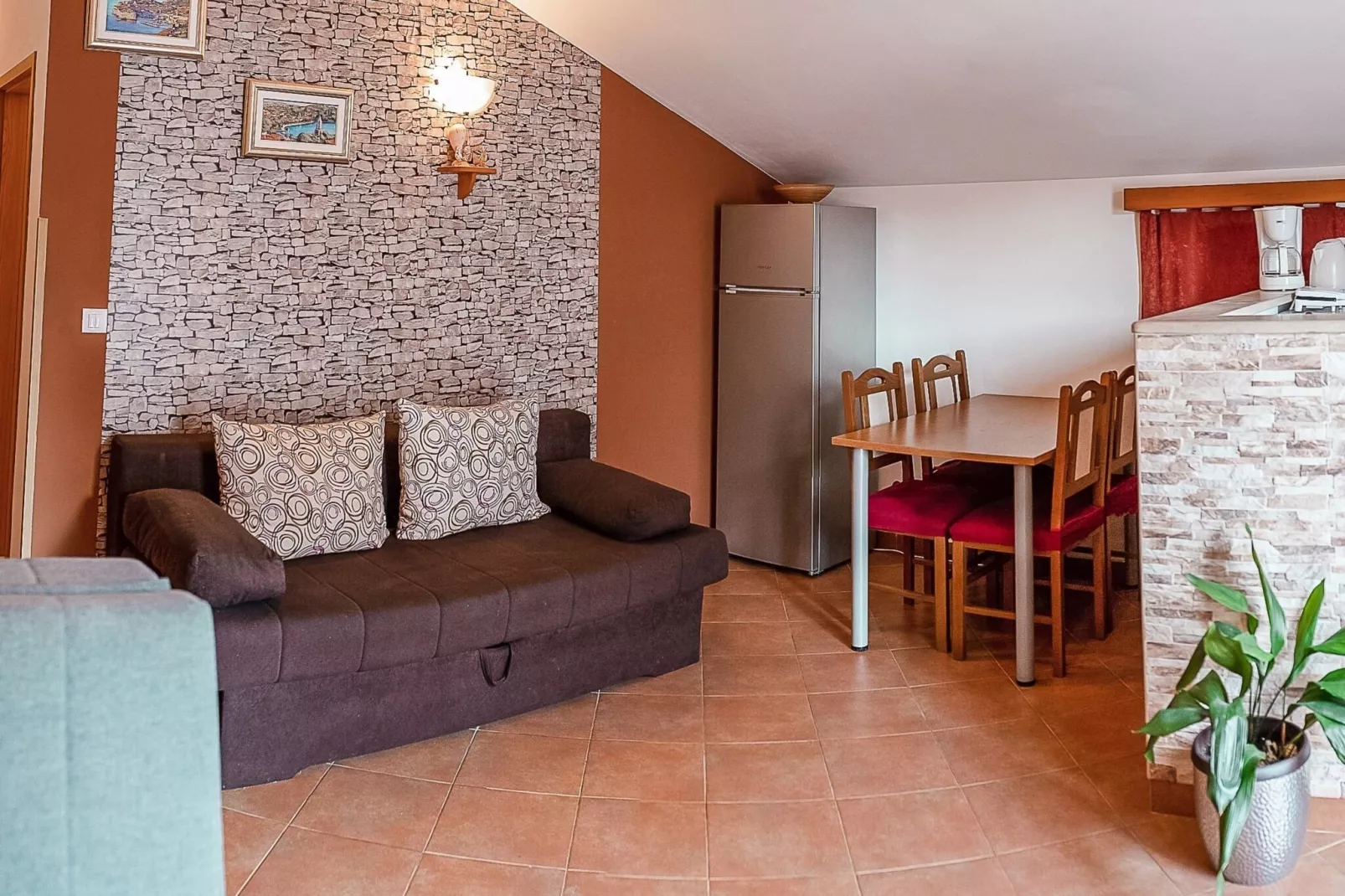 Apartments Senjo - One Bedroom Apartment with Balcony and Side Sea View (Apartman 6)-Intérieur