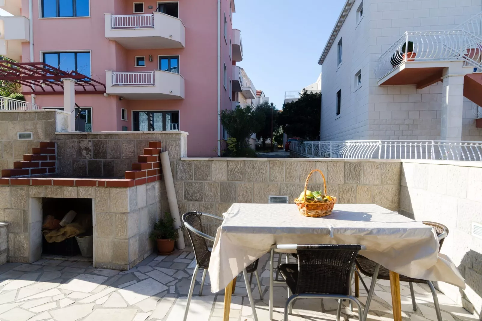 Apartments Senjo - Studio Apartment with Balcony with Side Sea View (Apartman 4)-Terrasse