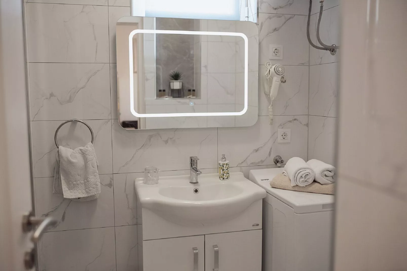 Apartments Senjo - One Bedroom Apartment with Balcony and Sea View (4 adults) (Apartman 3)-Salle de bain