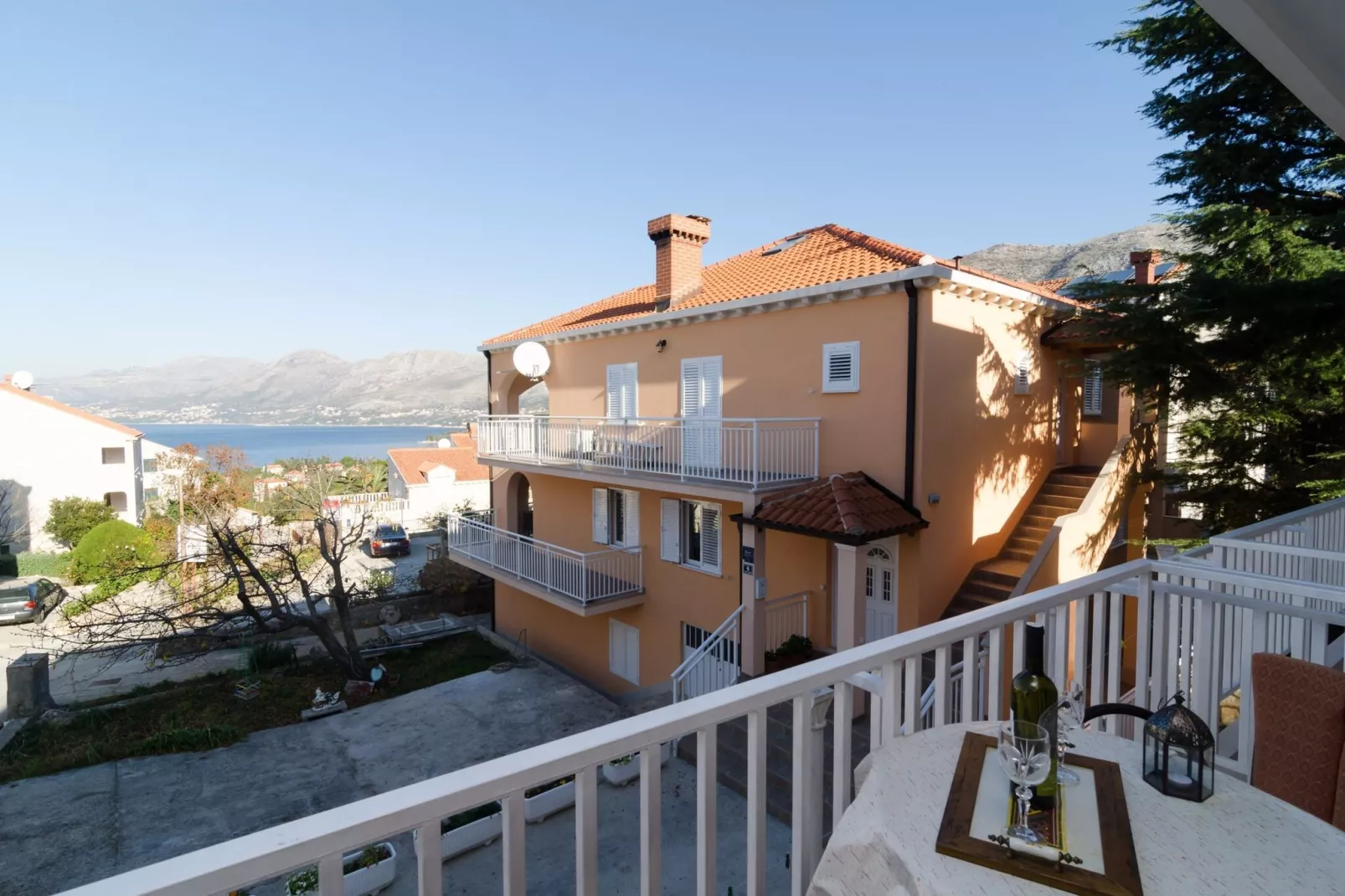 Apartments Senjo - One Bedroom Apartment with Balcony and Sea View (4 adults) (Apartman 3)-Balcon-terrasse