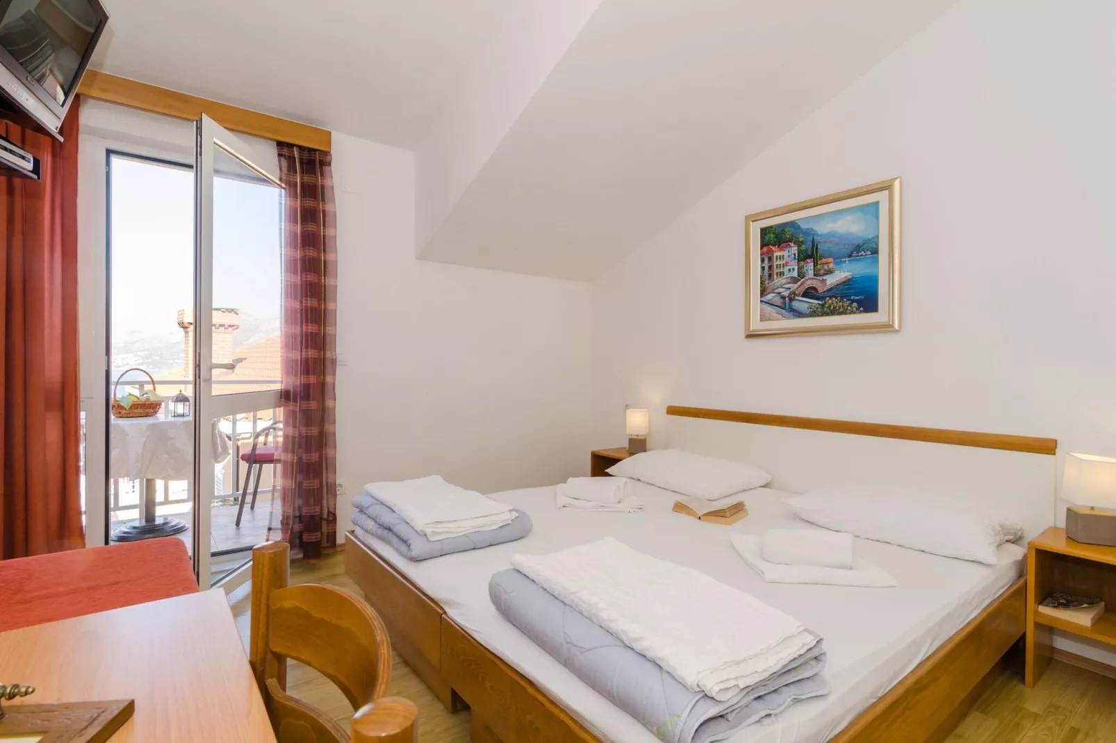 Apartments Senjo - Studio Apartment with Balcony and Sea View (Apartman 2)-Chambre
