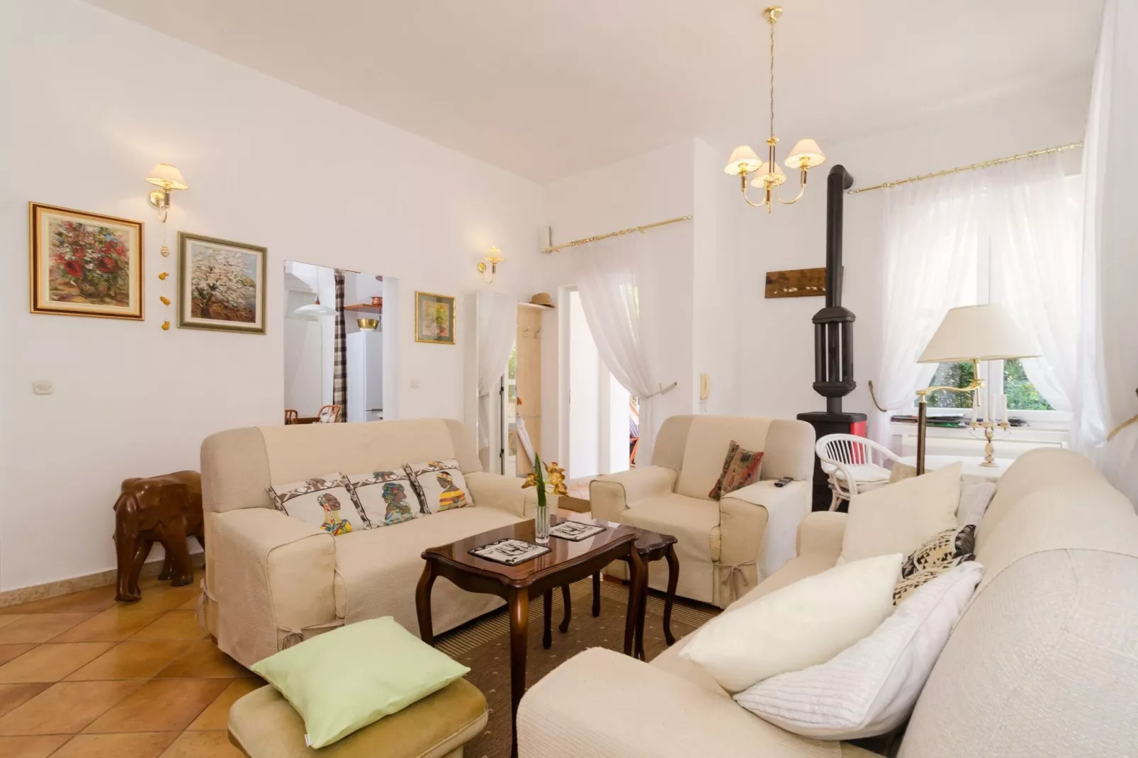 Villa Gemma - Four Bedroom Villa with Terrace and Swimming Pool-Living room